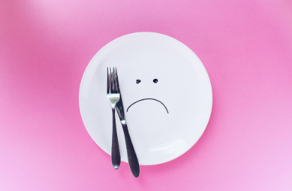 upset empty plate