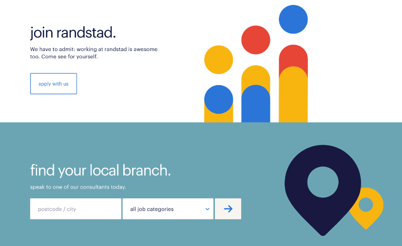 Randstad homepage