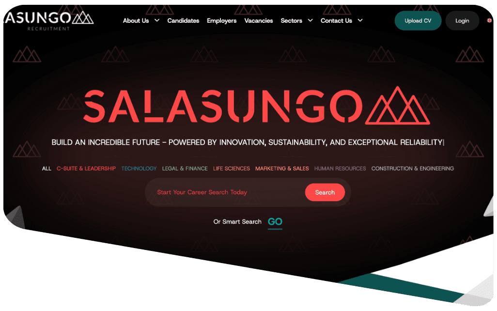 Salasungo mobile view
