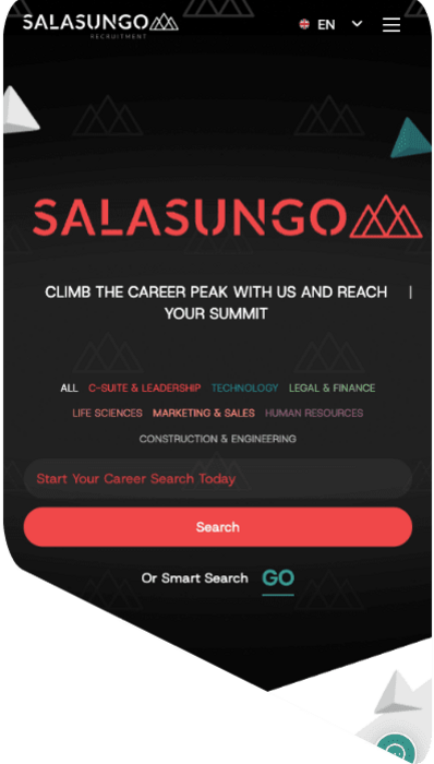 Salasungo mobile view